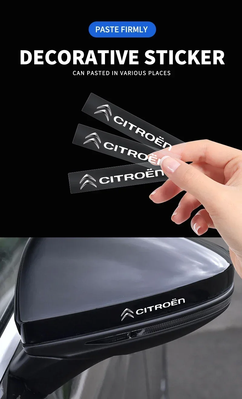 سيارة الداخلية ملصقات عشوائية عجلة توجيه سيارة الشارات تصفيف السيارة لسيتروين C1 C2 C3 C4 C5 C6 C8 C4L DS3 DS4 DS6 اكسسوارات
