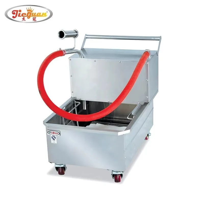

Hot Sell Stainless Steel Cooking Restaurant Used Deep Fryer Oil Filter Cart Machine Electric Oil Shortening Filter Cart
