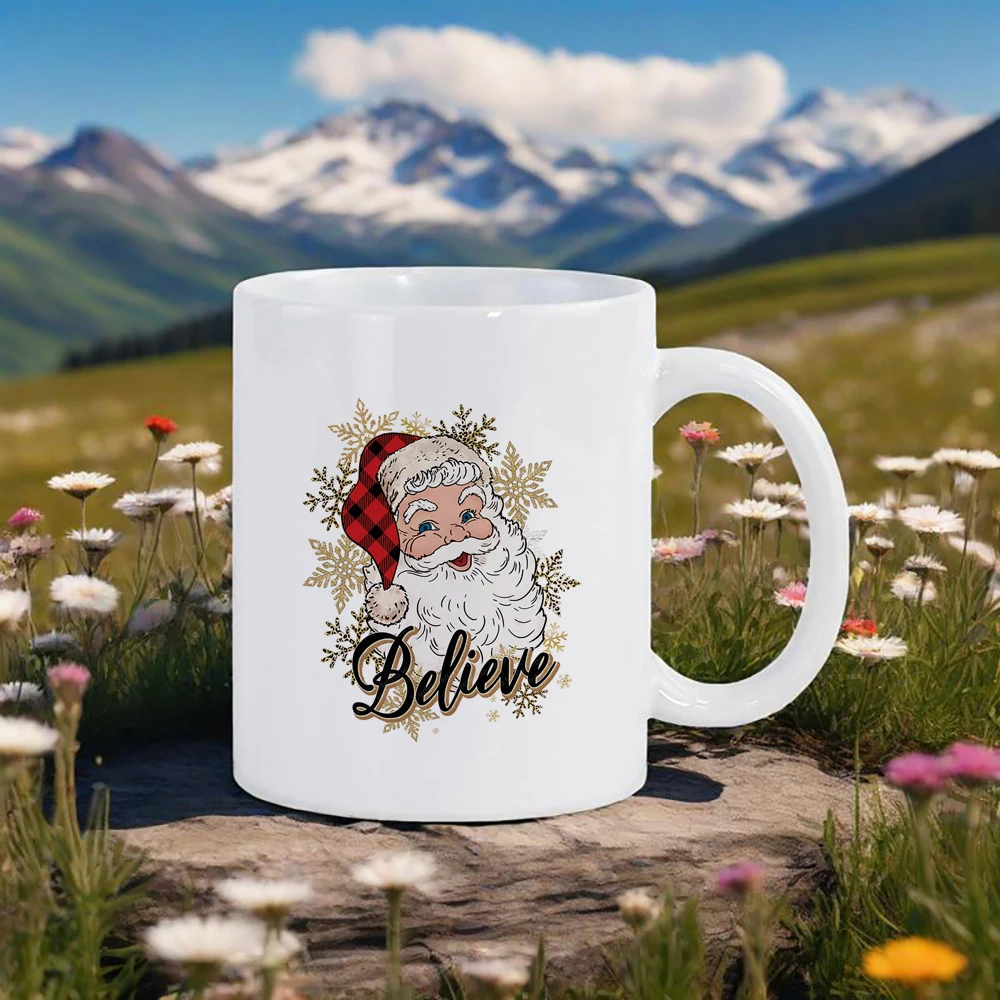 

Original Mug Xmas Mugs Christmas Coffee Mug Festive Cups Santa Claus Breakfast Cup Gingerbread Man Drinkware Stylish HolidayGift