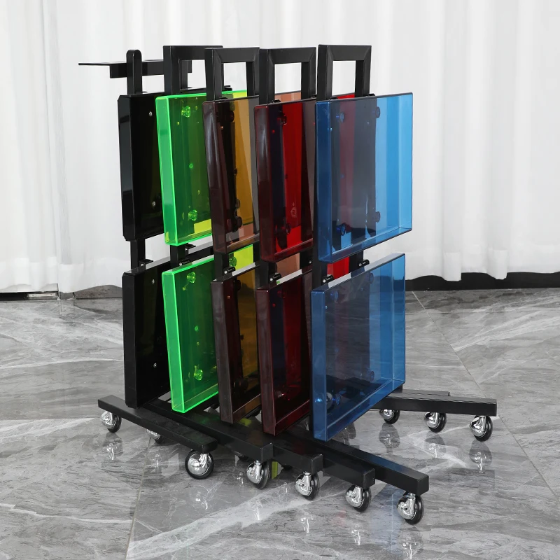 High-end hair salon hair cart tool cart beauty trolley barber shop perm and dyeing bar cart multi-functional tool cabinet