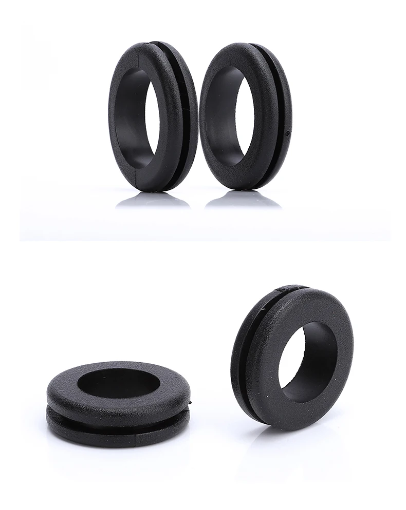 Schwarze Gummidichtung, doppelseitiger Schutz, Spulenloch, Draht-O-Ring, 3–80 mm, zum Schutz von Drahtkabel-Hardware-Werkzeugen, Gummitülle – Detail 4