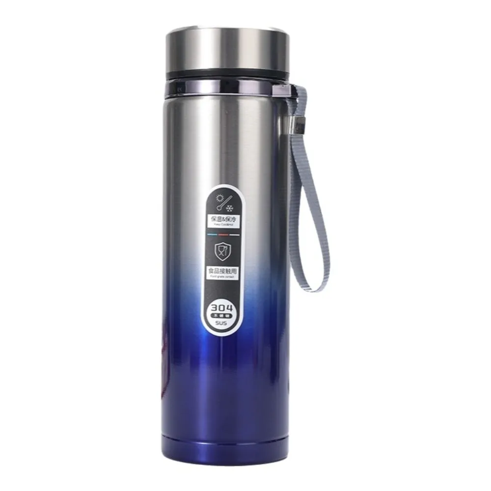 

Car Water Bottle 1L Sports Thermos Cup Stainless Steel Fall-resistant Vacuum Flask Large Capacity Thermos Mug Camping