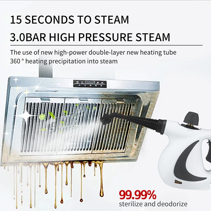 

Steammaster Pro, 30-Second Heat-Up, Travel-Friendly, Lightweight Fabric Steamer For Wrinkles, Silk, Cotton, Suits