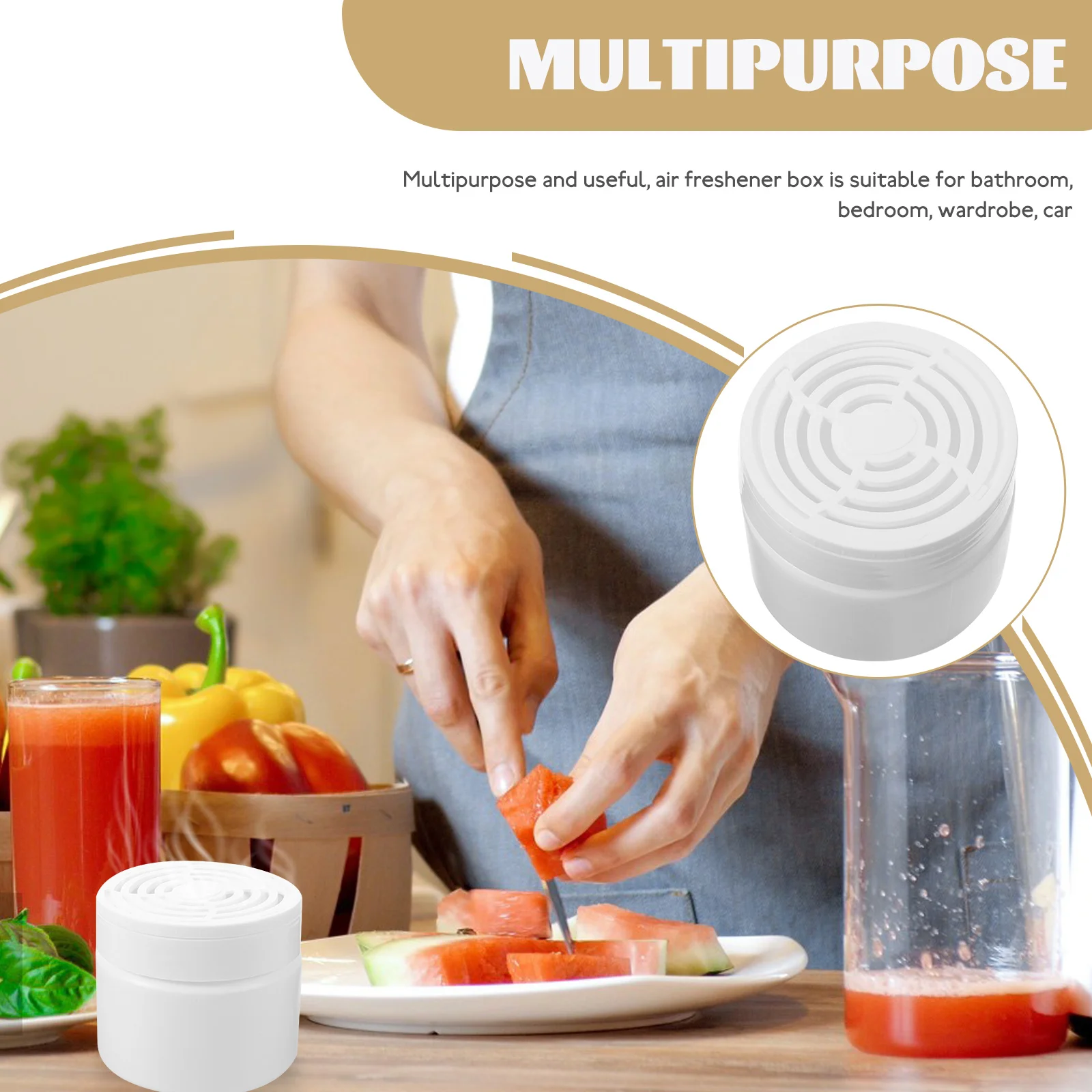 

10pcs Air Freshener Box Refillable Odor Removing Case Deodorant Storage Bedroom Car Bathroom Large Capacity White Gel Container