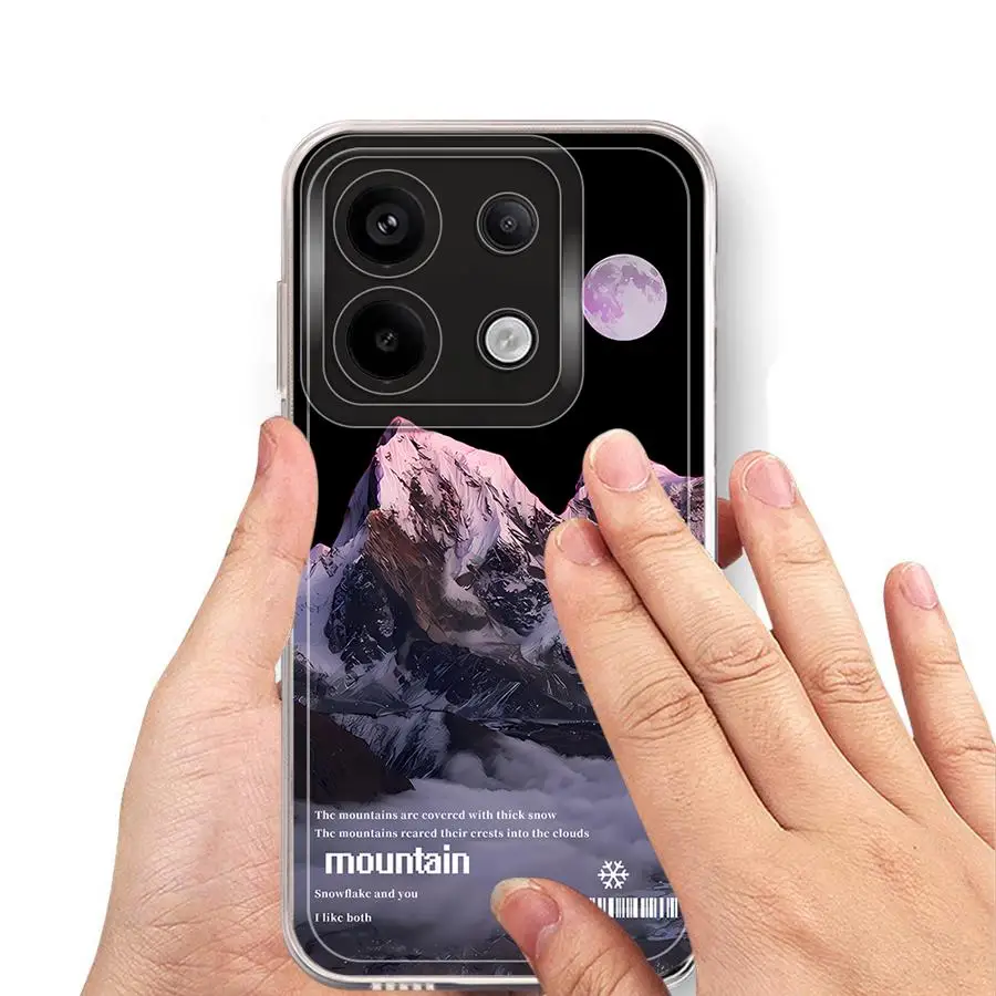 Funda suave Sunset Mountain Iceberg para Xiaomi Redmi A3x 13C 9A 14C 12C 9C 10C A5 A1 A2+