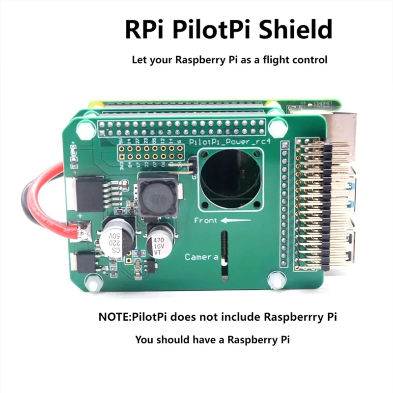 Rpi Pilotpi Shield Pixhawk Flight Control PX4 Firmware Sensor & Power For Raspberry Pi 32 Bit Autopilot Copter Plane