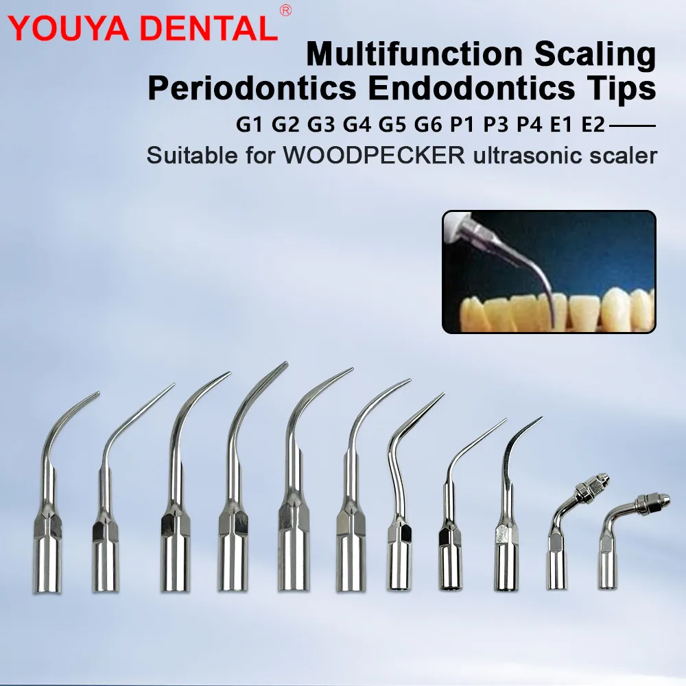 1/5pcs G P E Dental Scaler Tips Fit For EMS Woodpecker Ultrasonic Scaler Handpiece Ultrasonic Scaling Tips Dentistry Accessories