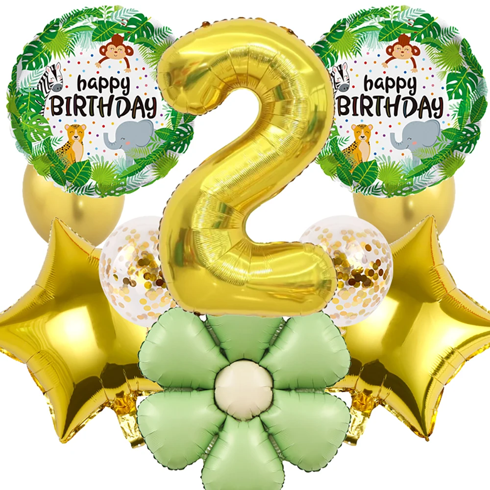 بالون من فيلم الألومنيوم ذو الرقم الذهبي على شكل حيوان ديزي، بالون على شكل نجمة خماسية، مناسب لتزيين هدايا حفلات أعياد الميلاد