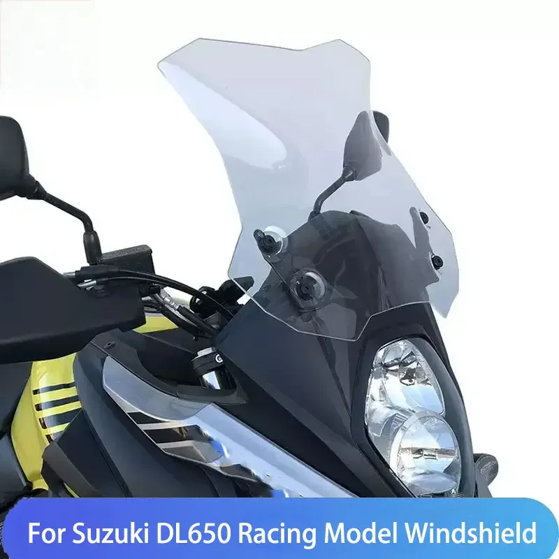

For Suzuki DL650 Modified Heightened Windshield Front Cool Race Windshield Motorcycle Windshield Thickened Deflector
