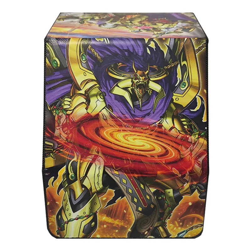 DIY 직접 만드는 유희왕! 엘드리치 더 매드 골든 로드 카드 보관함 Ygo 가죽 고급 카드 보관함 애니메이션 카드 선물 장난감