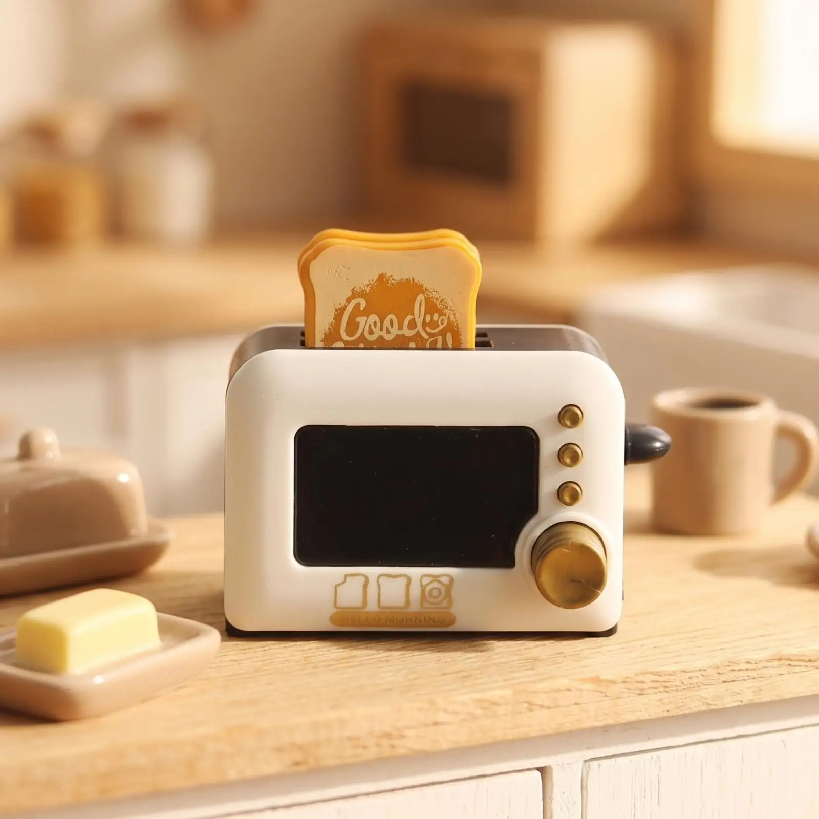 Dollhouse Miniature Bread Machine with Removable Slices for 1 12 Scale Kitchen Accessories - view 5