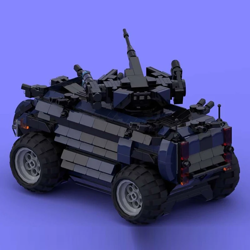 نموذج مركبة الاستطلاع العسكري MOC قوالب بناء معدات الحرب وحدات التكنولوجيا الهدايا عطلة تجميع ألعاب أطفال #3