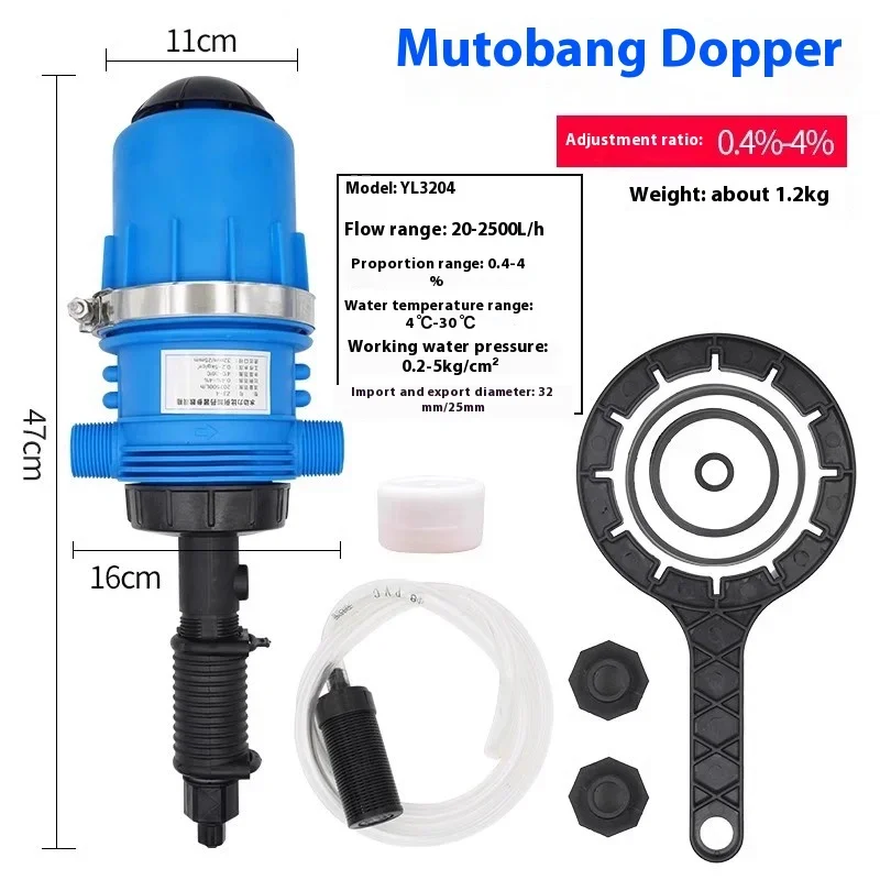 0,4-4% 0,2%-2% PVC Meststofinjector Veehouderij Chemische Meststof Injector Dispenser Proportioner Doseerapparaat Pomp