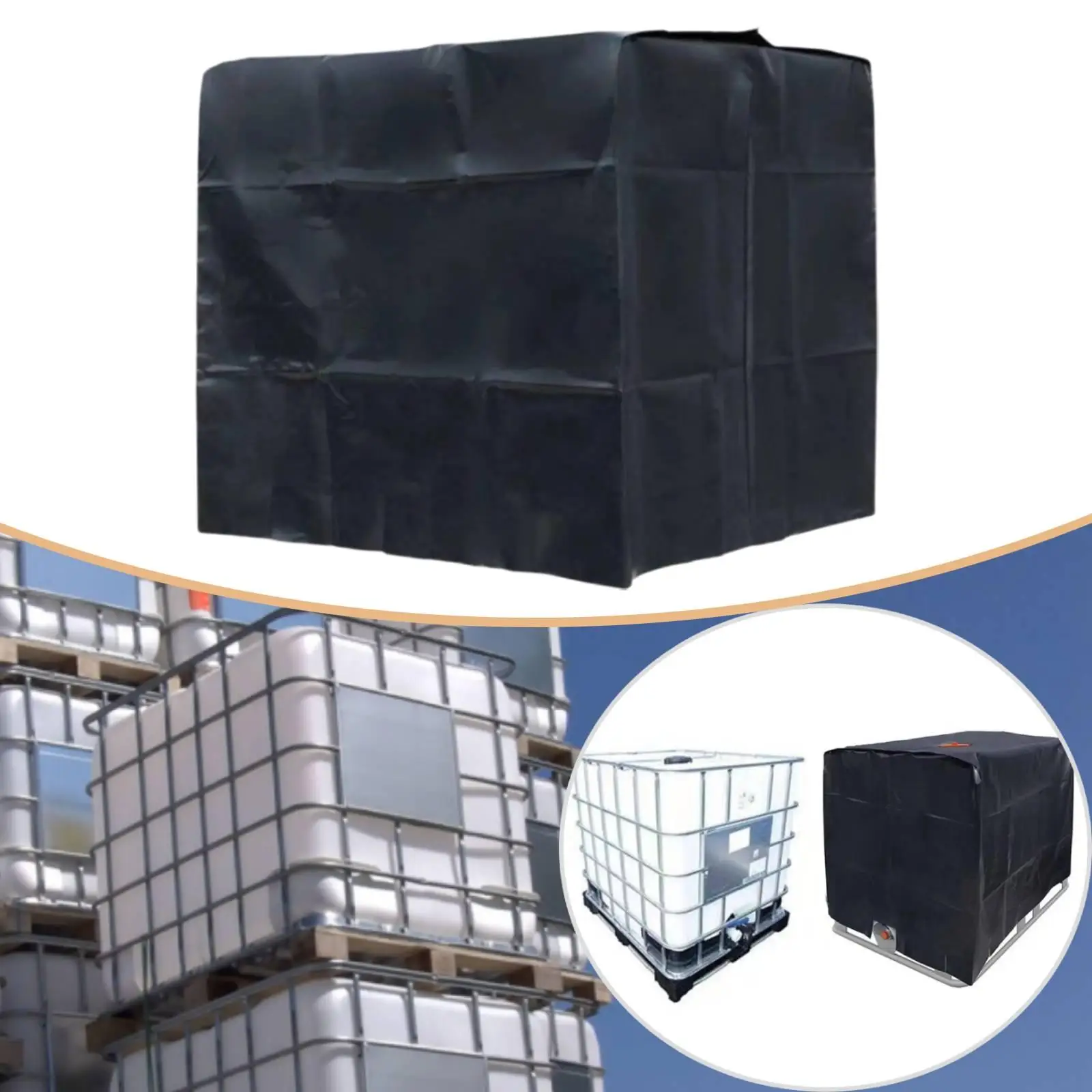 High Quality Water Container Cover Dust Resistant Block for 1000l Ton Barrel Outdoor Protection