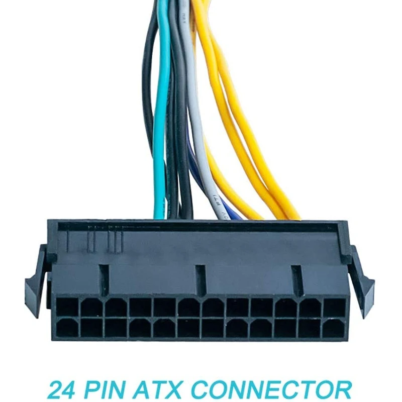 Cable adaptador de corriente PSU ATX de 24 pines a 8 pines, Compatible con DELL Optiplex 3020 7020 9020 Precision T1700, 12 pulgadas (30Cm)