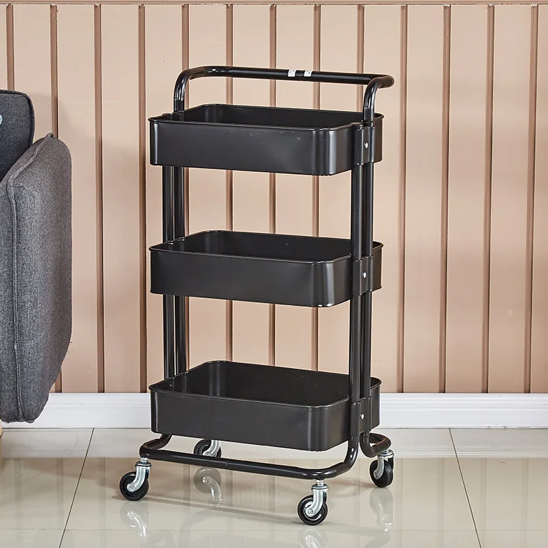 

New Storage Trolley Beauty Salon Special Salon Tools Car Removable Shelf Beauty Salon Cart Base With Rolling Wheels