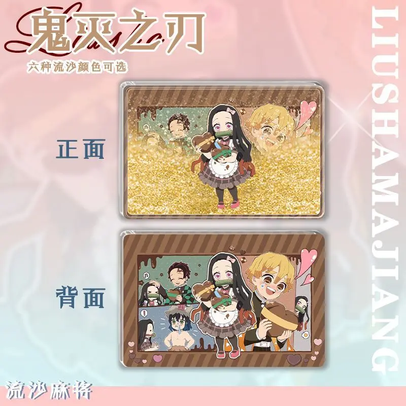 Demon Slayer Tanjiro Kamado Agatsuma Zenitsu Acrylic Stand Anime Peripheral Cute Cartoon Goods Gifts Kawaii Desktop Ornaments