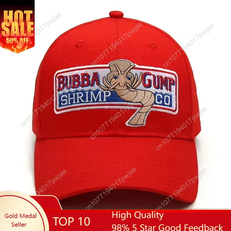 Fashion Design hoed 1994 BUBBA GUMP SHRIMP Baseball cap mannen vrouwen Sport hoeden Zomer Cap Geborduurde casual Hoed Forrest Gump caps