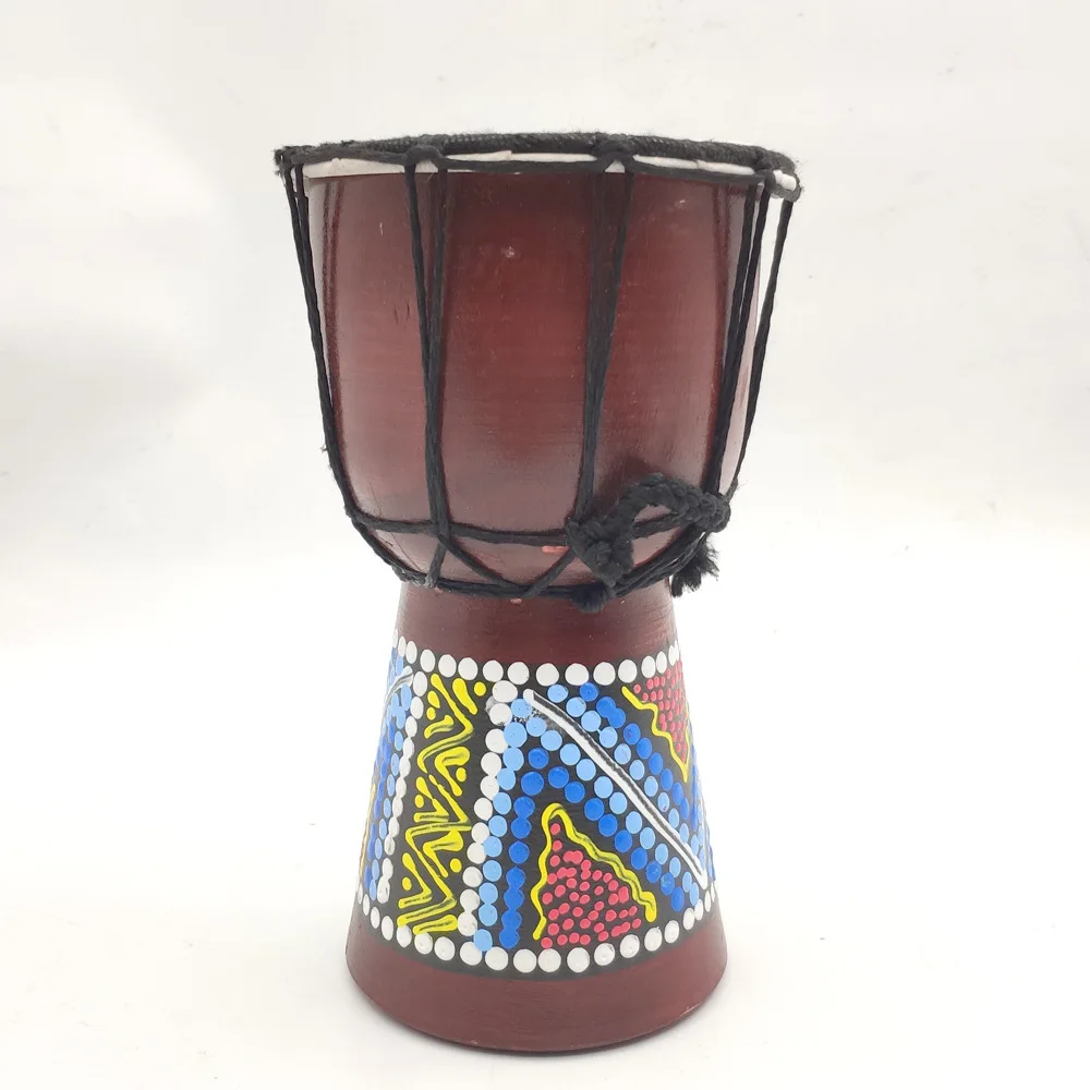 

Wholesale 4 Inch Tambourine Percussion Instrument African Drum Djembe for Kids Children