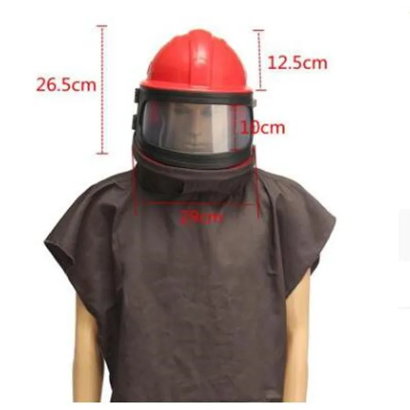 

2020 New High-quality Fully Enclosed Oxygen Spray Paint Sandblasted Protective Cap Dust Mask with Intake Cape