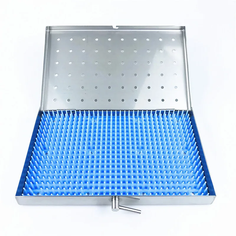 

Sterilization Tray Case Stainless Steel Disinfection Box Surgical Instrument Middle/Large Size