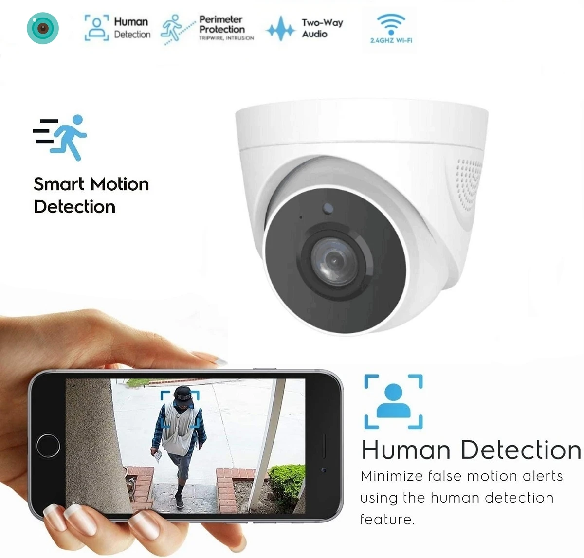 8MP 4K Wifi HD IP Camera Indoor 5MP 4MP 2MP Dome Security Camera Two -Way Audio AI Smart Motion Detection Alarm P2P  NVR