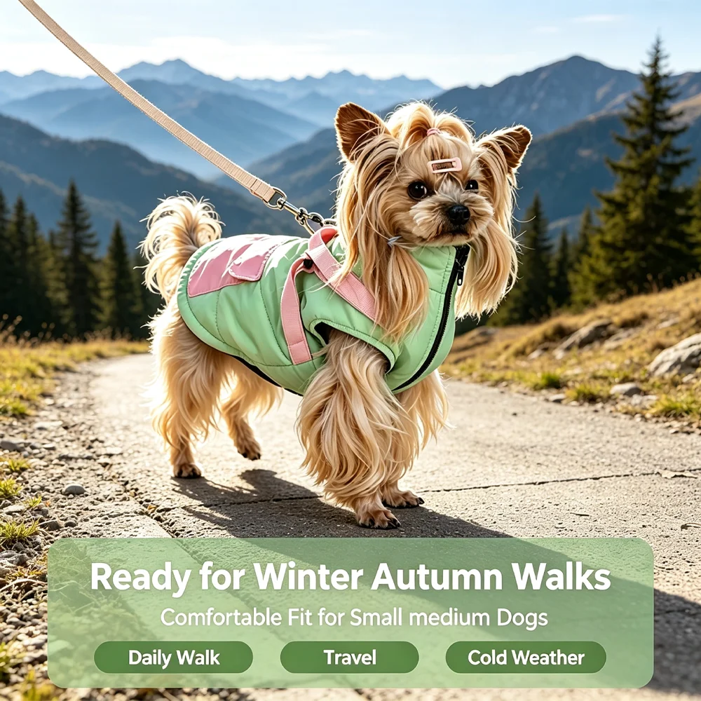 Outdoor Hunting Dogs - Jaqueta para Cães com Arnês, Roupas