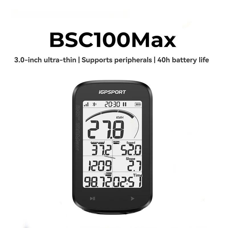 Bicycle wireless speedometer, route navigation, Bluetooth GPS, bicycle computer, bicycle odometer