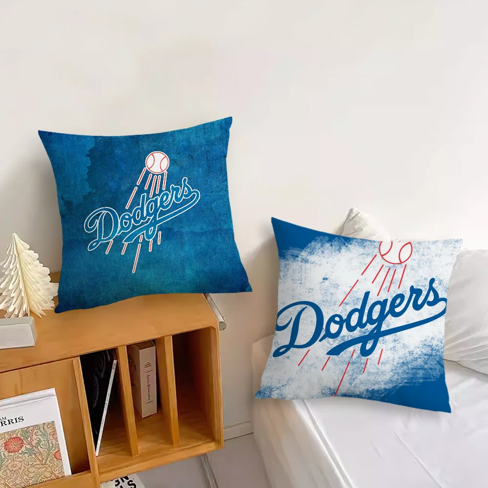 Los Angeles D-Dodgers Pillow Case For Sofa Bedside Table Bedroom Backrest Living Office Cushion Printed Square Multiple Choices