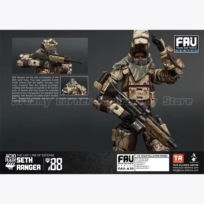 【Auf Lager】Acid Rain War FAV-A04 SAND BUNKER SET FAV-A10 SETH RANGER VOLLSTÄNDIGE ACTION-FIGUREN im Maßstab 1:18