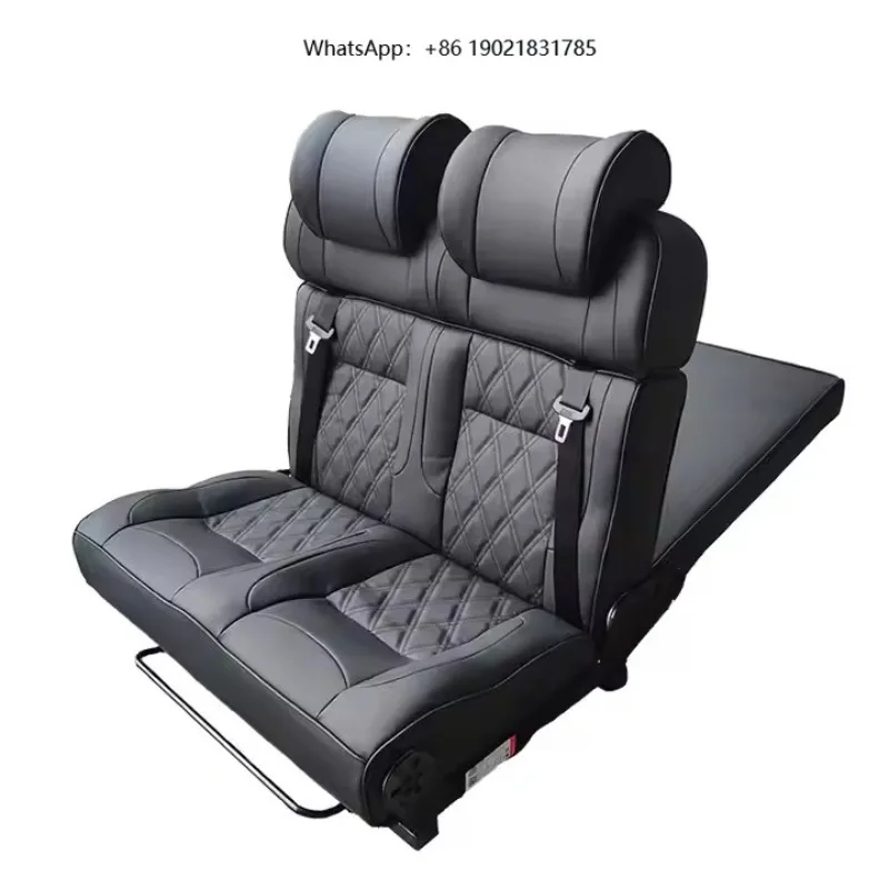 Wholesale Customizable Leather Three-Folding Sofa Seat Multifunctional Adjustable Passenger Bed for Modified Car Seats