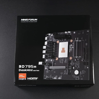 MINISFORUM BD795M AMD Ryzen 9 7945HX NAS Motherboard, 2*DDR5 2*NVMe 2*SATA3.0 PCIe4.0 x16 Gaming Mini PC M-ATX Mainboard New