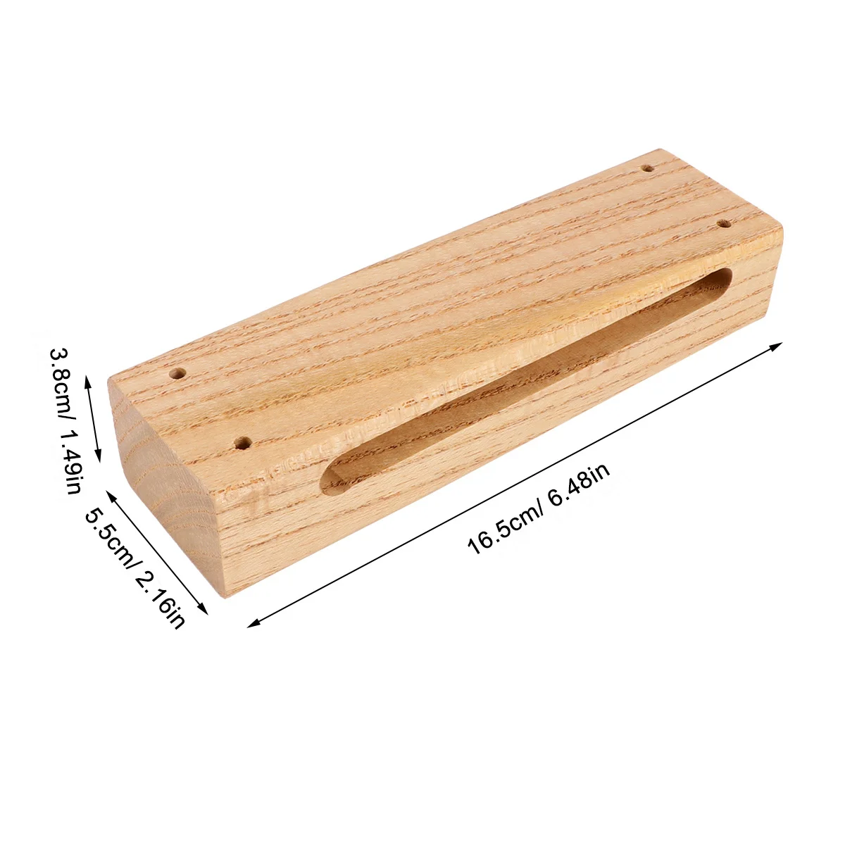 

Wood Block Musical Instrument Solid Hardwood Percussion Rhythm Tool For Practice Performance Four Mounting Holes