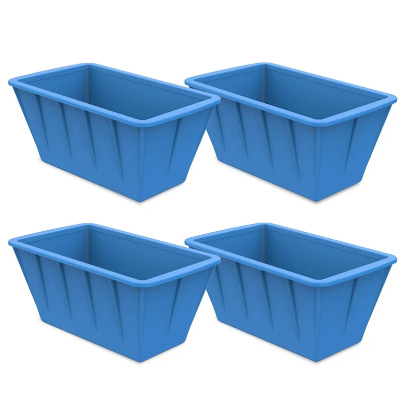 

PORK-Extra Large Ice-Cube Molds 4Pack Silicone Ice Block Molds For Ice Plunge Tub, Reusable Ice-Cube Trays For Freezer