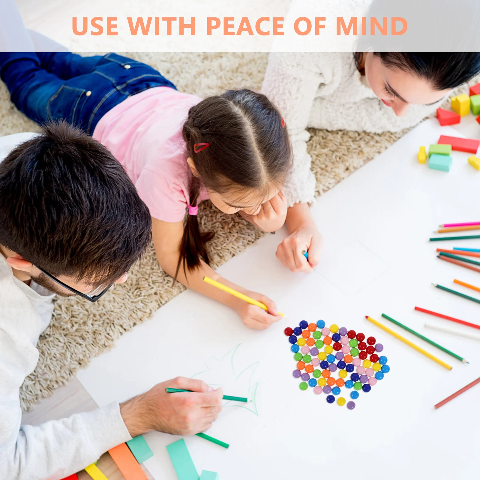 ลูกปัดเกมจิ๋ว 80 ชิ้น ลูกบอลพลาสติกหลากสี สำหรับเปลี่ยนในเกมตัวต่อบนโต๊ะ เสริมสร้างพัฒนาการด้านตรรกะและการเรียนรู้ ฝึกทักษะการเคลื่อนไหวที่ละเอียด