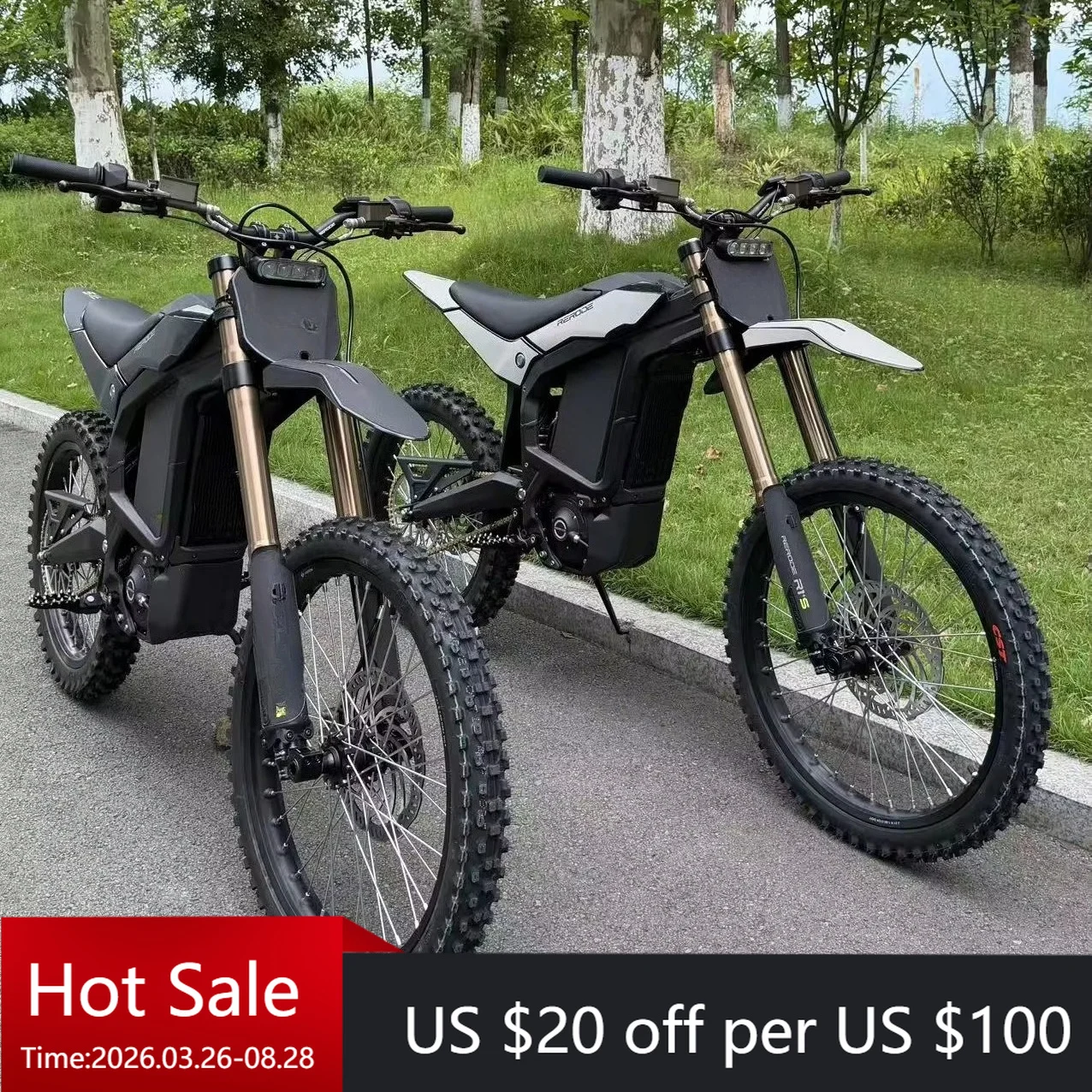 Tc 21/18 inch tire R1 + S 72V 55Ah 25Kw R1 2026 72V electric off-road motorcycle electrical system