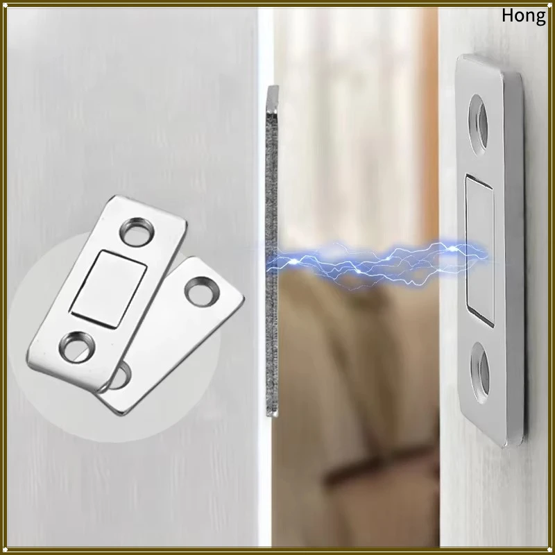Magnetic Cabinet Catches Ultra Thin Door Strong Magnets Stopper Invisible Adhesive Drawer Magnet Lock for Kitchen Closet Closer