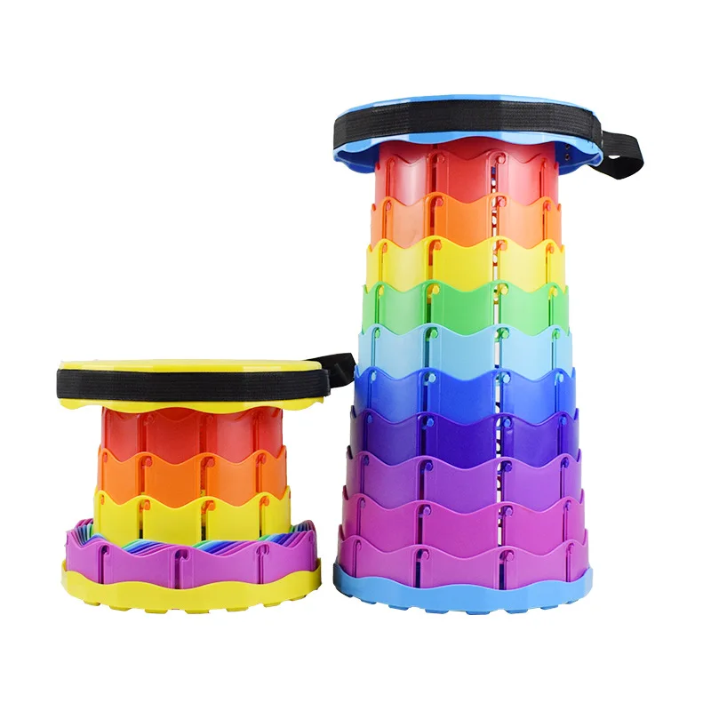 Klapphocker für den Außenbereich, tragbar, für Reisen, verstellbar, einziehbar, verstellbare Zugbank, Camping, Angeln, mehrere Szenen geeignet