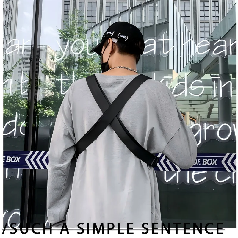 Torba na klatkę piersiową Homefish Hip-hop Streetwear Unisex, wysokiej jakości nylonowa torba na klatkę piersiową, wielofunkcyjna taktyczna kamizelka-plecak — zdjęcie 7