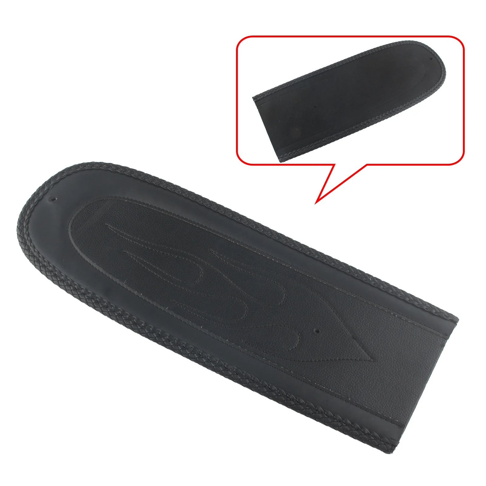 Rear Solo Seat Fender Bib Black PU Leather Pad For Harley Dyna Fat Bob CVO FXDFSE FXDFSE2 FXDF FXDL FXD