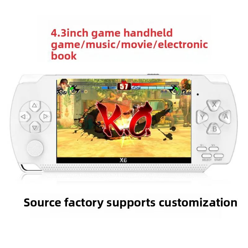

Игровая консоль X6, 12 эмуляторов, 10 000 ретро, аркадные игры, аркадная консоль, 4,3-дюймовый экран, IPS, игрушка для видеоигр, подарок