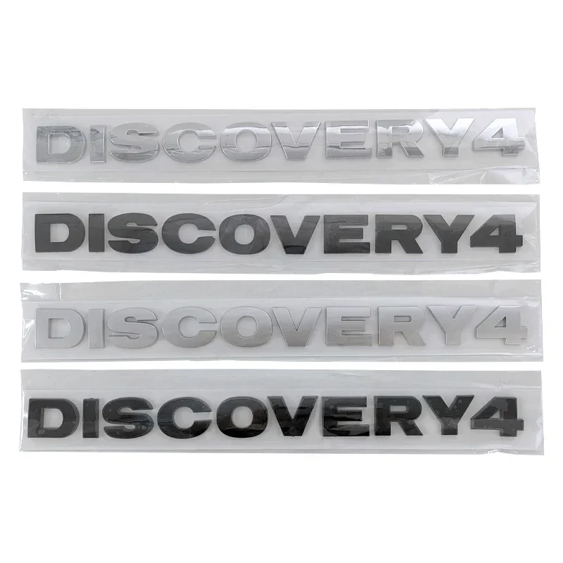 3d ABS Discovery Logo Letters Car Front Hood Bonnet Grill Trunk Badge For Land Rover Discovery 4 Emblem Sticker Accessories