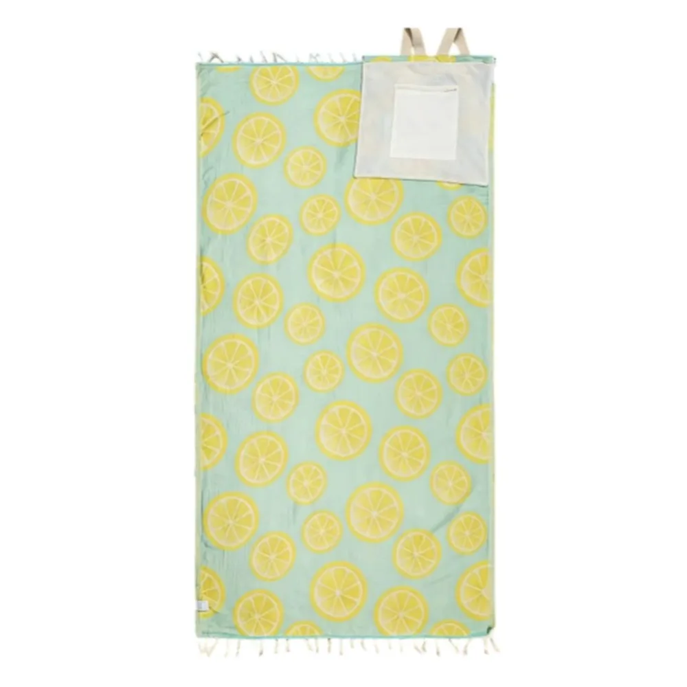 Fashion 2-in-1 Convertible Towel & Backpack Wearable Oversized Beach Bag Quick-Dry with Inner Zip Pocket Beach Towel Summer