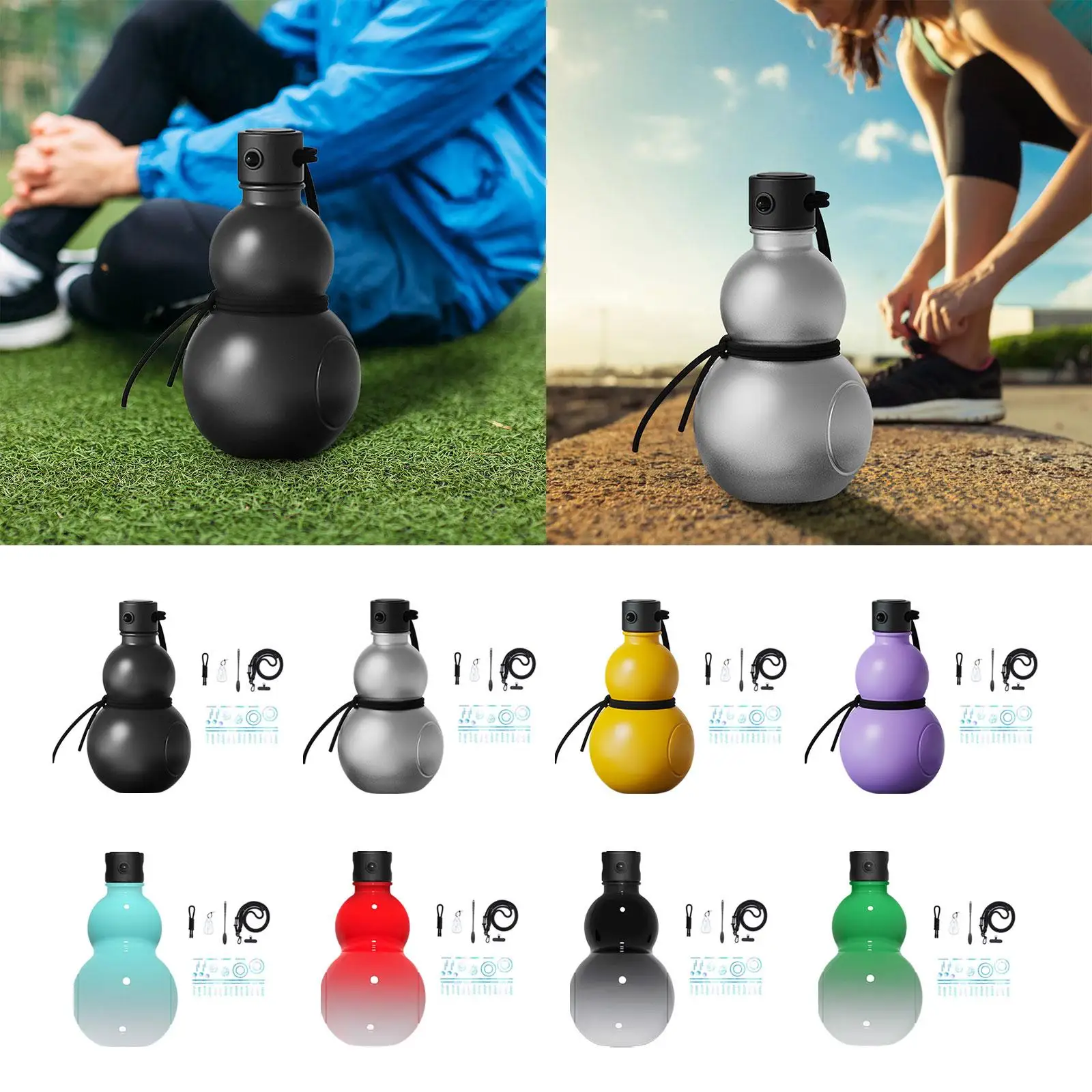 

Gourd Water Bottle Trendy Gourd Sports Water Bottle for Summer Sports Travel