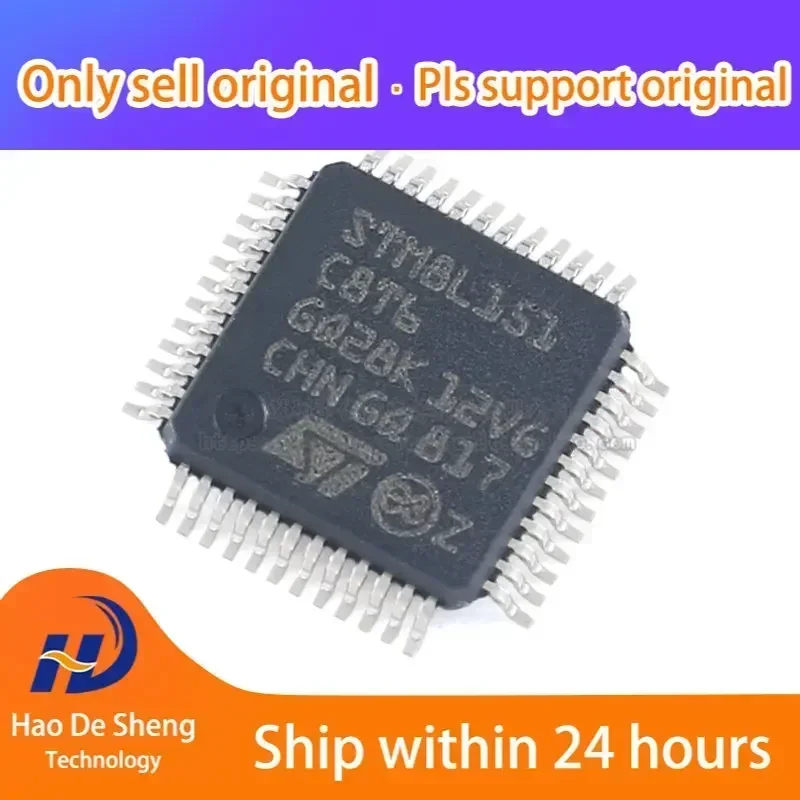 10PCS/LOT  STM8L151C8T6 LQFP-48 New Original In Stock, electronic components supplies