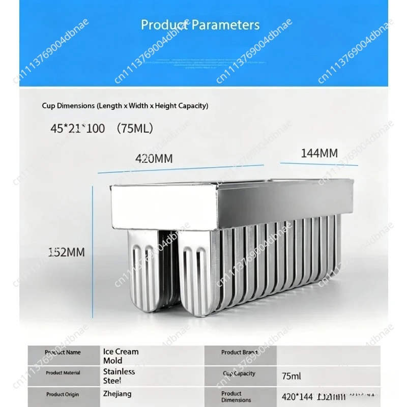for  Brazil Molds Popsicle Molds With 304 Stainless Steel Mexico Paleta Ice Cream Popsicle Mould 26 Cavities