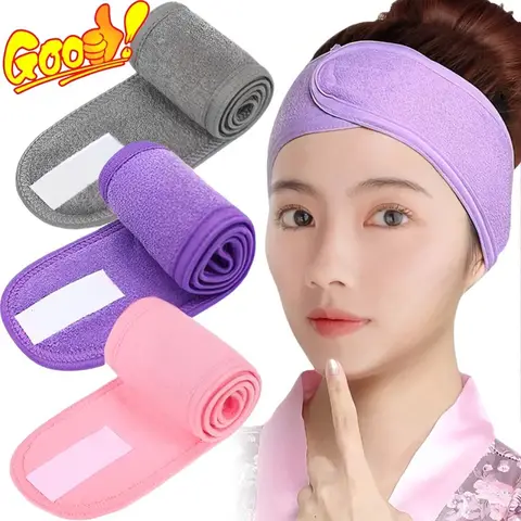 Eyelash Extension Headband Makeup Eyelash Extension Supplies Lashes Accessories Face Washing Bath SPA Facial Adjustable Headband