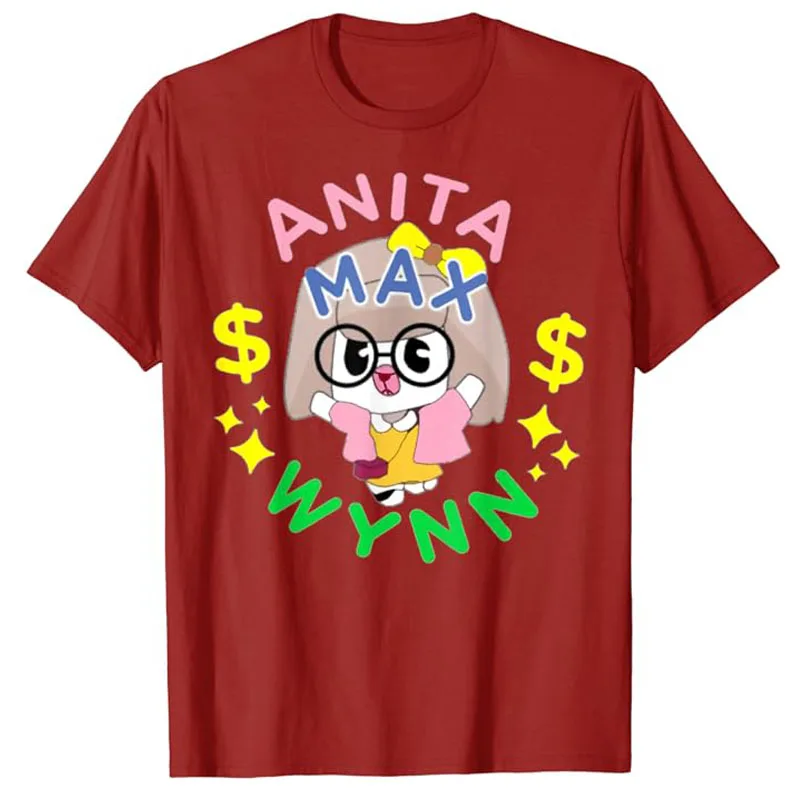 Anita Max Wynn-T-shirt à manches courtes pour femmes, T-shirt fantaisie, T-shirt drôle, T-shirt à la mode, Tenues graphiques, Cool, Mignon, Bol