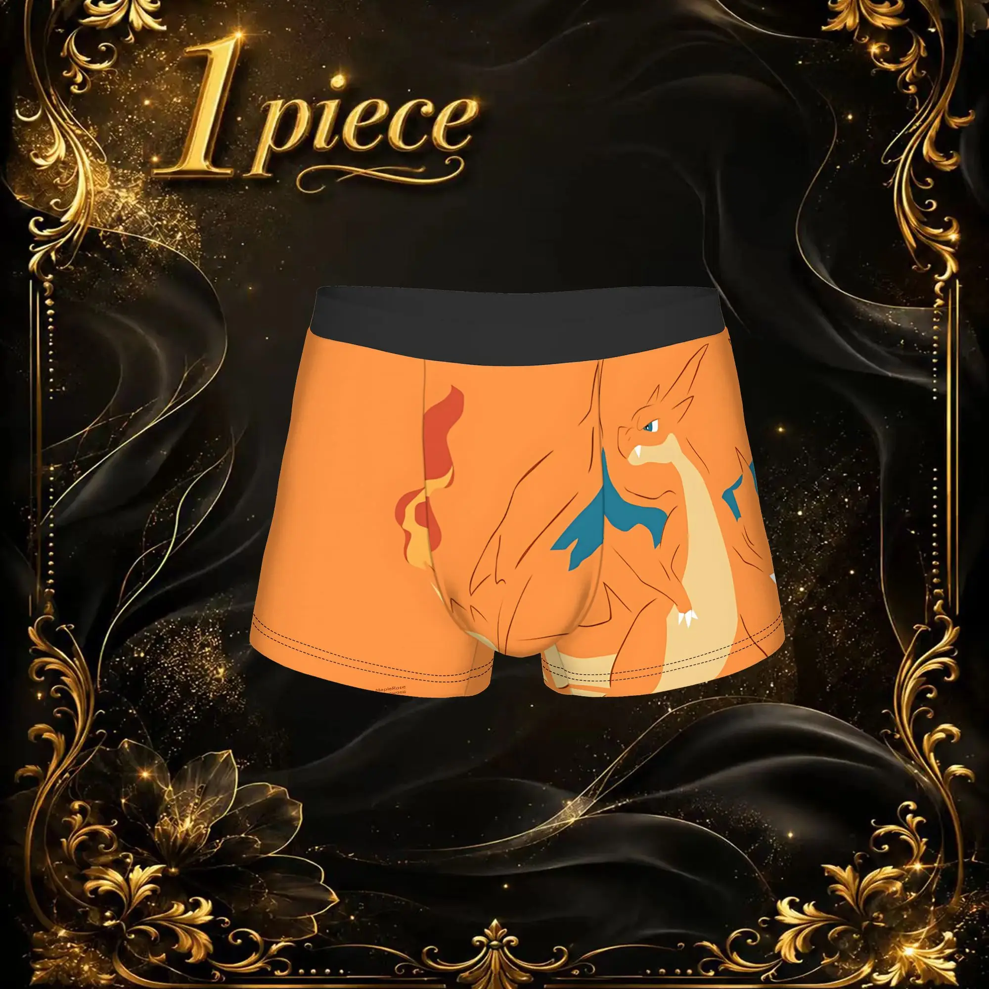 Anime Pokemon Theme Charizard Theme Boxers adults 18 plus Custom Underpants Homme Panties Men's Underwear Ventilate Shorts Boxer