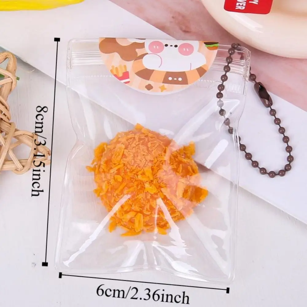 Sensory Toys Bread Crumbs Fried Food Pinch Toy Flexible TPR Squeeze Hamburger Toy Mini Funny Cute Food Pinch Toy Unique Gift